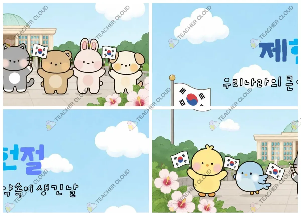 제헌절 배경판